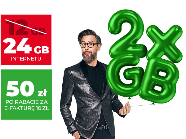 2x więcej GB w abonamencie