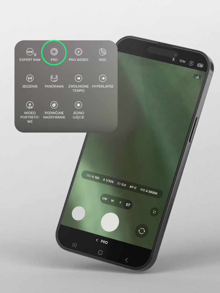Jak wykorzystać tryb PRO w aparacie telefonu?