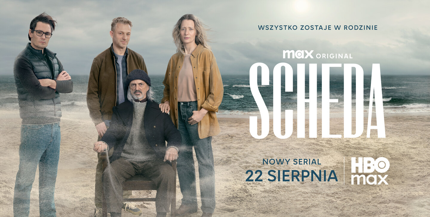 Grafika promująca serial "Scheda" na HBO Max