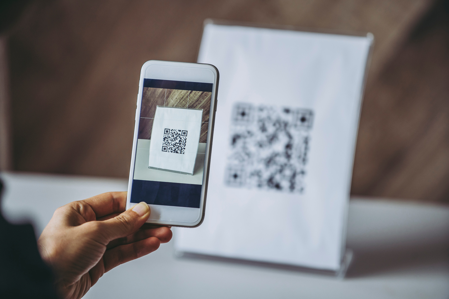 Skanowaniu kodu QR