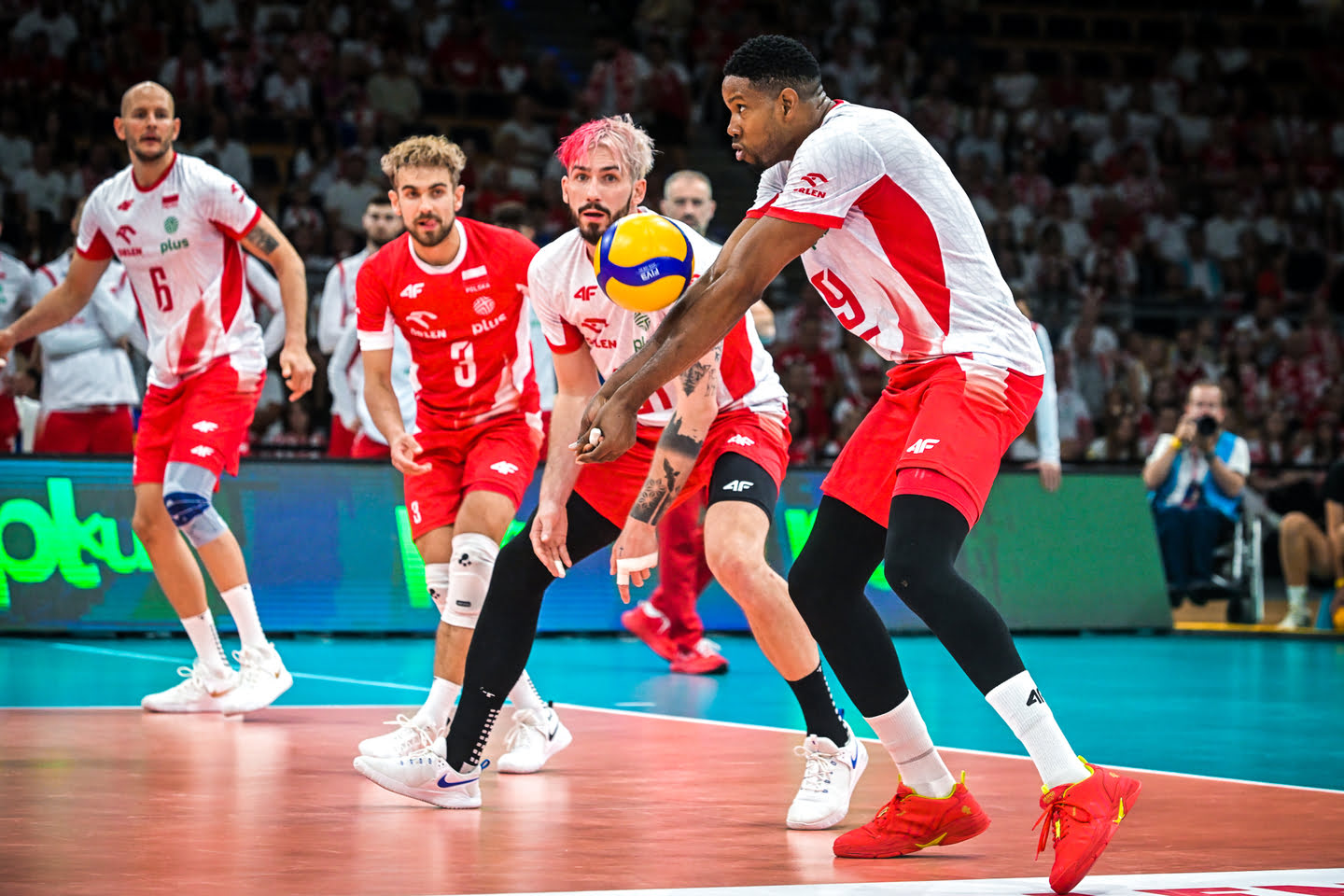 Reprezentacja siatkówki mężczyzn w takcie gry