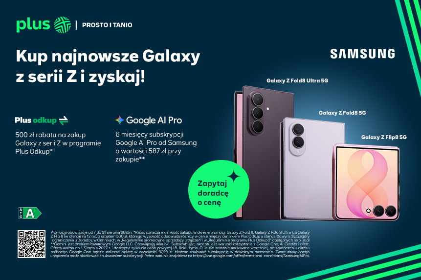 Premiera Samsunga Galaxy Z Flip8, Z Fold8 i Z Fold8 Ultra - w sprzedaży w Plusie