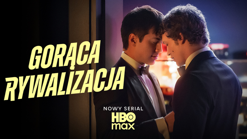 Plakat promujący produkcji dostępnej na HBO Max - "Gorąca rywalizacja"