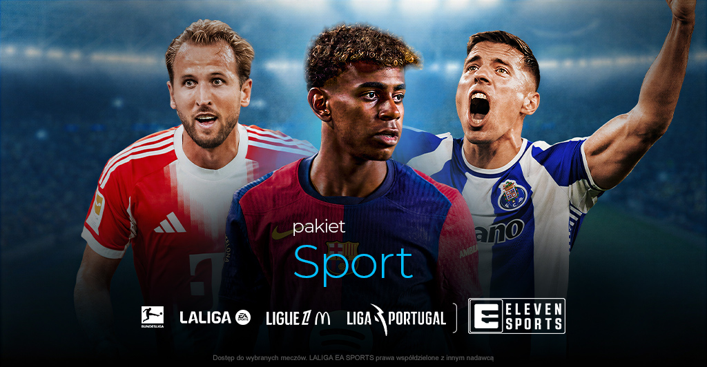Baner promujący pakiet Sport w Polsat Box Go.
