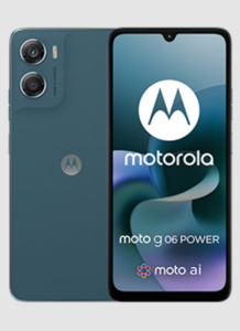 motorola moto g06 power - widok telefonu z przodu i z tyłu