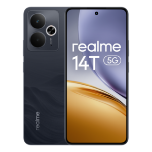 Realme 14T 5G - widok telefonu z przodu i z tyłu