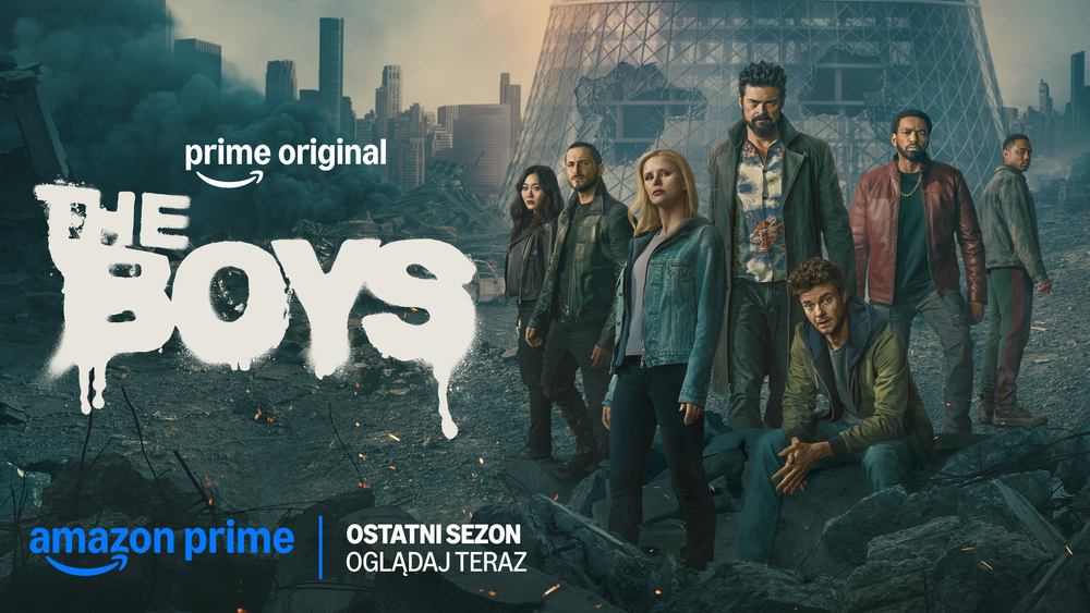Baner promujący serial "The Boys" dostępny na Amazon Prime