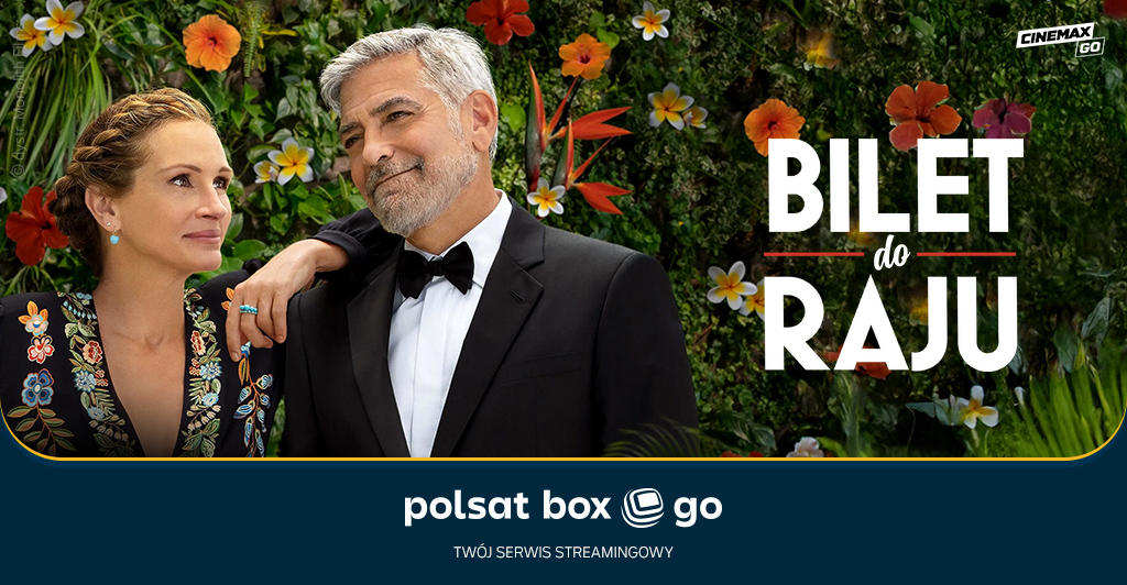 Baner promujący "Bilet do raju" na platformie Polsat Box GO.