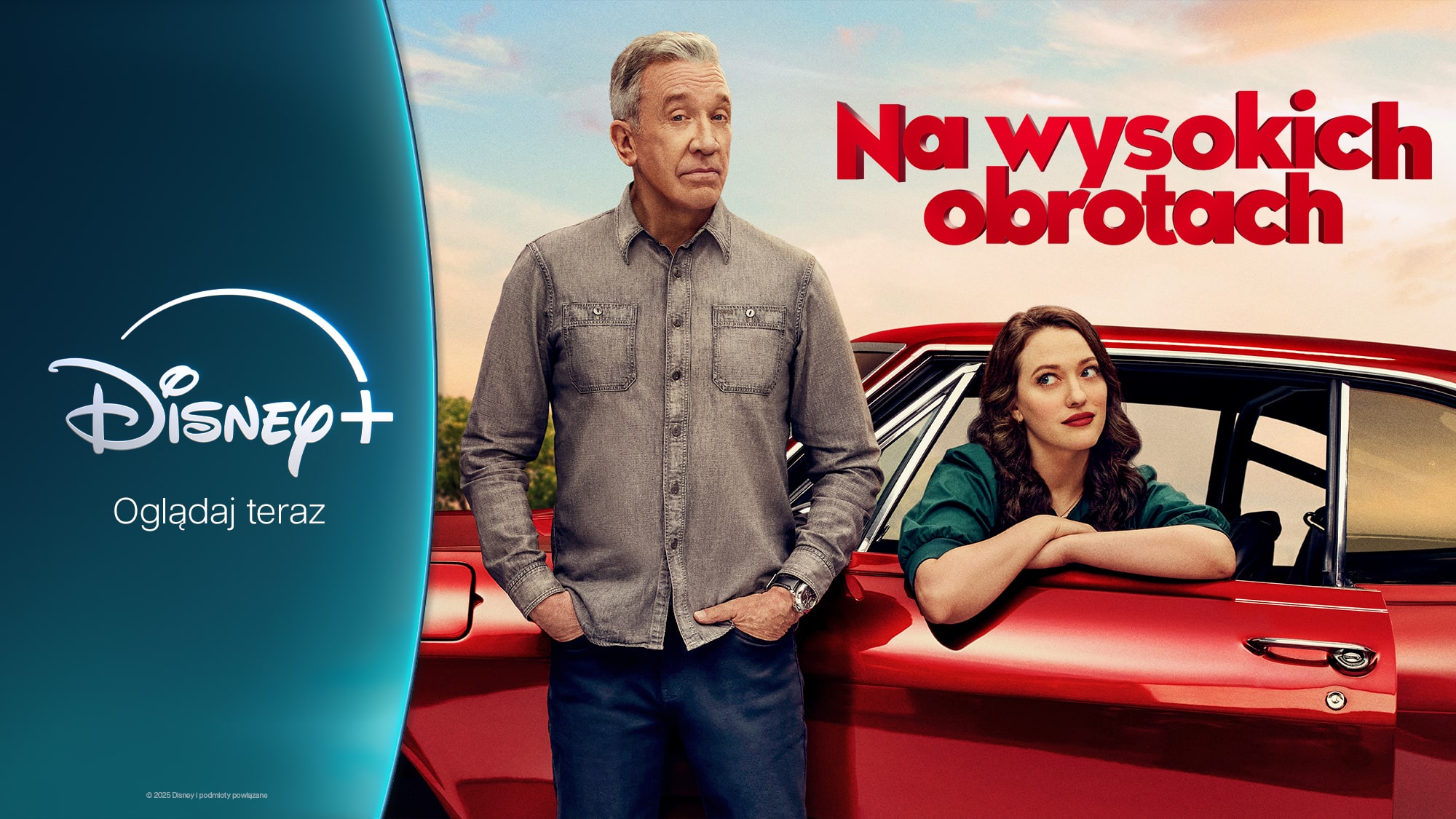 Baner promujący "Na wysokich obrotach" na platformie Disney+