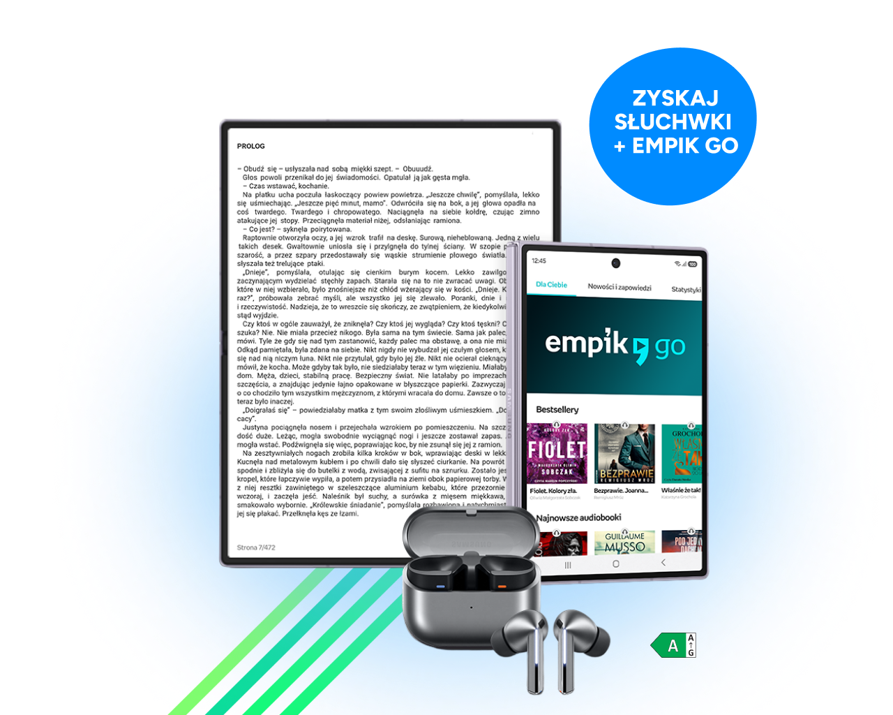 Kup wybrane smartfony Samsung i odbierz Buds3 Pro + Empik GO w prezencie.